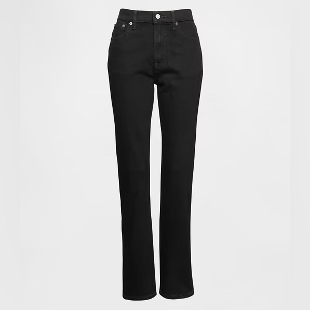 GAP Tall Black ‘90s Straight High Rise Jeans